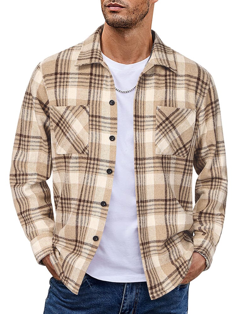 WW | Herren Karierte Freizeitjacke - Mit Knöpfen