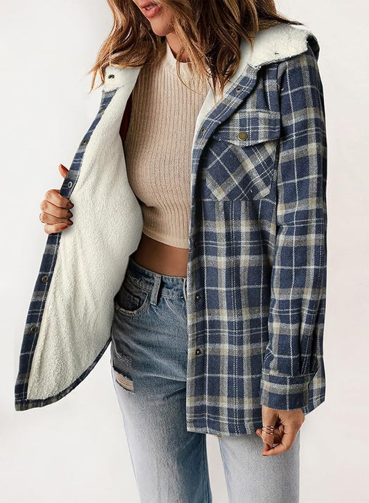 WW | Kariertes Futter Hemdjacke