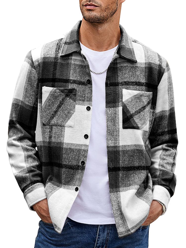 WW | Herren Karierte Freizeitjacke - Mit Knöpfen