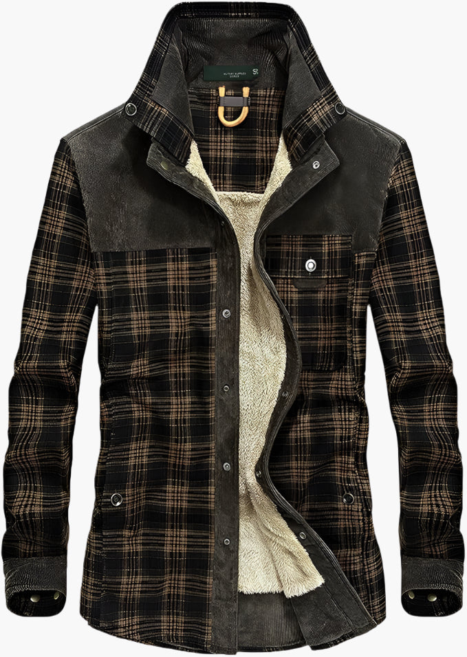 WW | Outdoor Flannel Lumberjack-Style Jacket with Fleece - Casual and Work Jacket