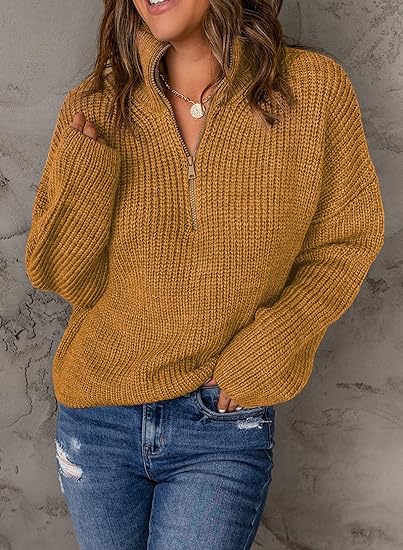 WW | Eleganter Damenpullover mit V-Ausschnitt und Polo-Kragen