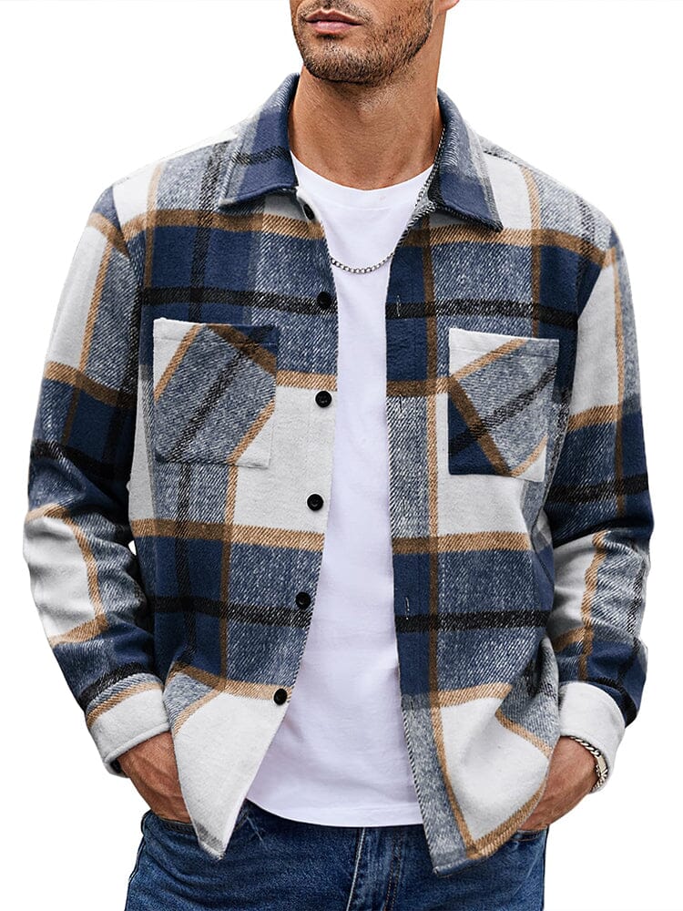 WW | Herren Karierte Freizeitjacke - Mit Knöpfen