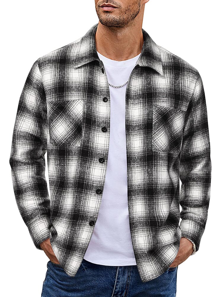 WW | Herren Karierte Freizeitjacke - Mit Knöpfen