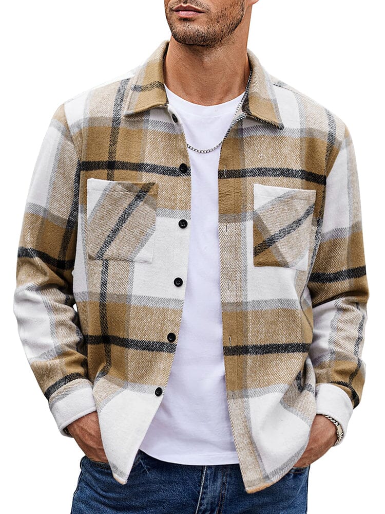 WW | Herren Karierte Freizeitjacke - Mit Knöpfen