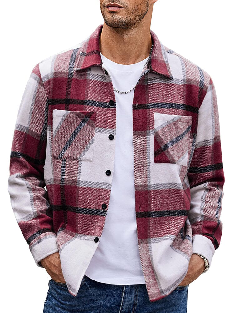WW | Herren Karierte Freizeitjacke - Mit Knöpfen