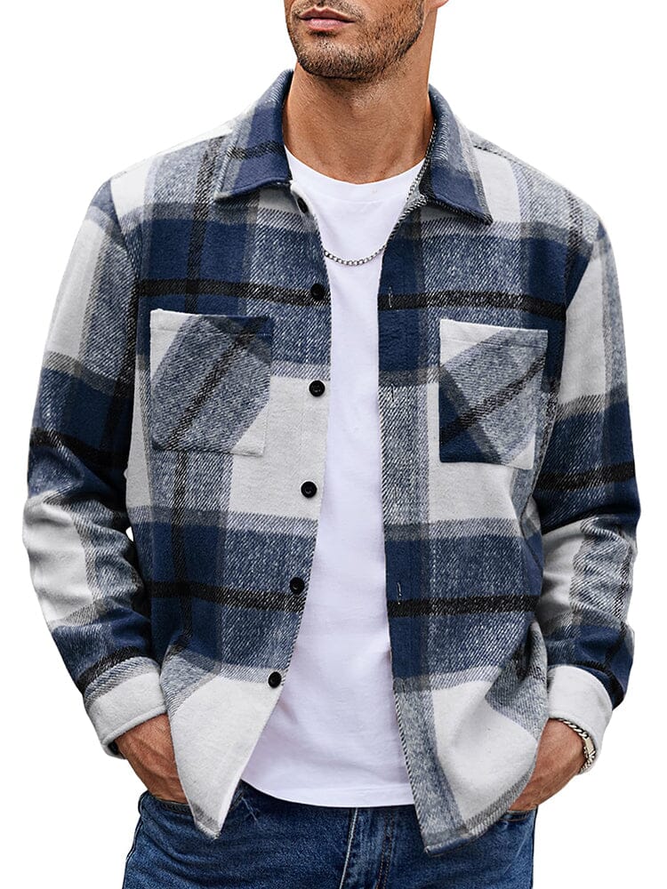 WW | Herren Karierte Freizeitjacke - Mit Knöpfen
