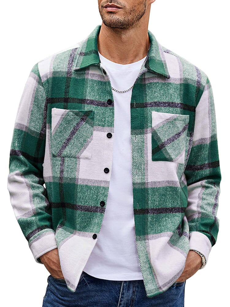 WW | Herren Karierte Freizeitjacke - Mit Knöpfen