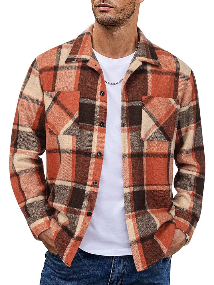 WW | Herren Karierte Freizeitjacke - Mit Knöpfen