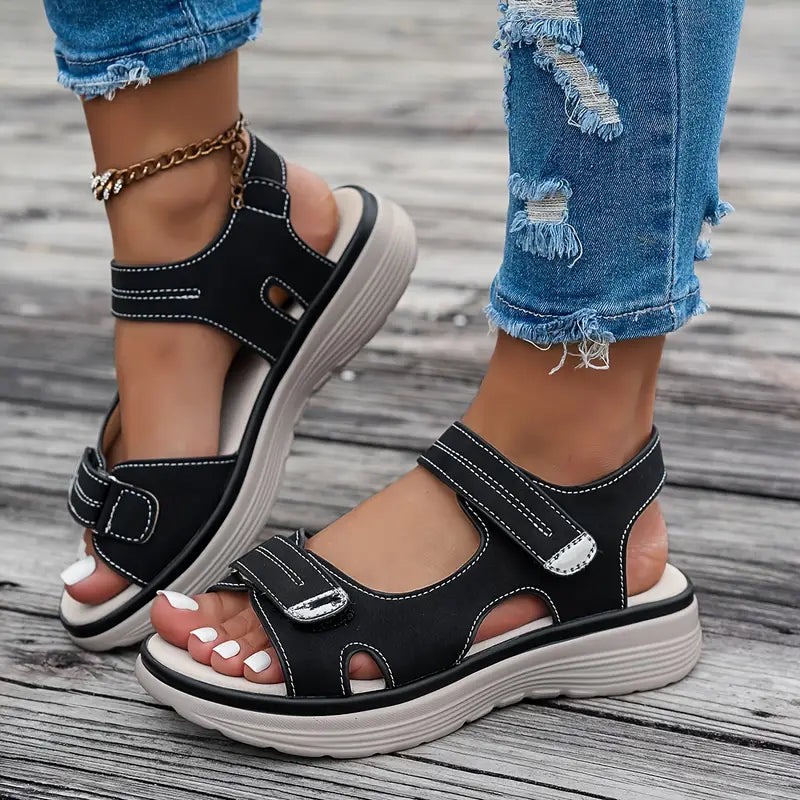 Alia™ | Comfortable Ankle Strap Wedge Sandals