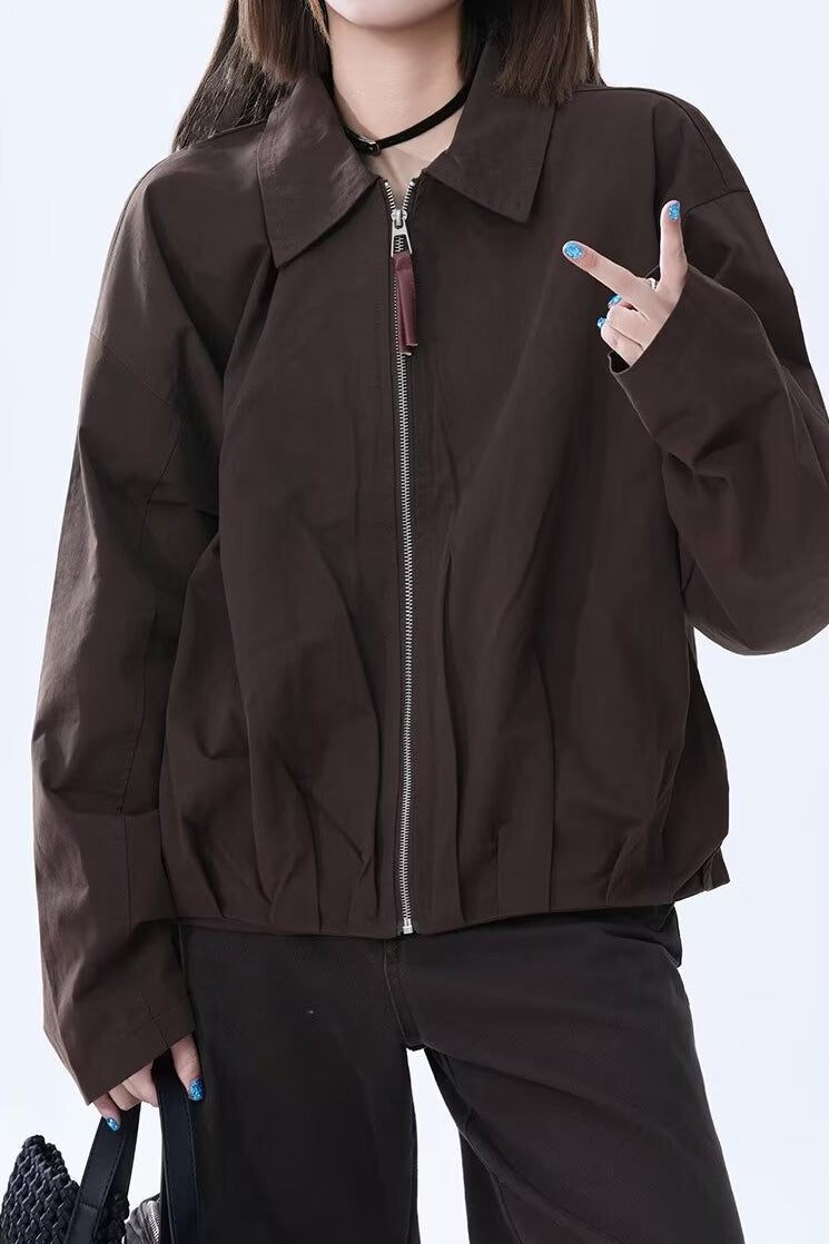 WW | Faux Leder Entspannte Jacke