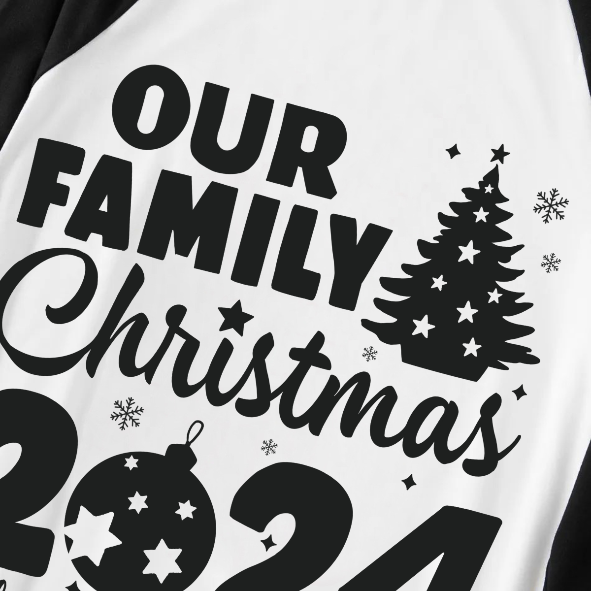 WW | Weihnachtsbaum & "2024 Erinnerungen Gemeinsam Schaffen" Gemusterte Schwarze Ärmel Kontrast Tops und Schwarz- und Grünkariert Hose Familientreffen Schlafanzug Sets Mit Hundebandana