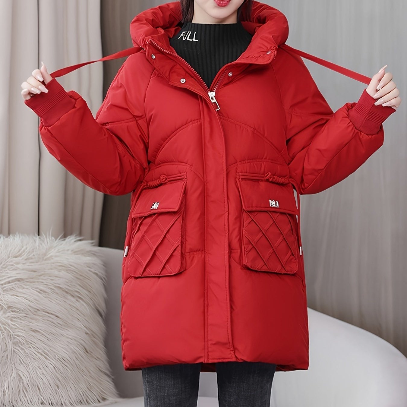 WW | Warm oversized down-filled winter jacket for women - Ideal for autumn/winter