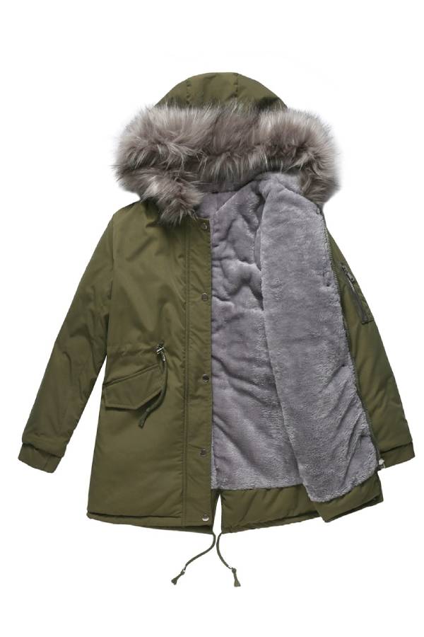 WW | Winter warmer Fleece Coat with Quilted Cotton Jacket