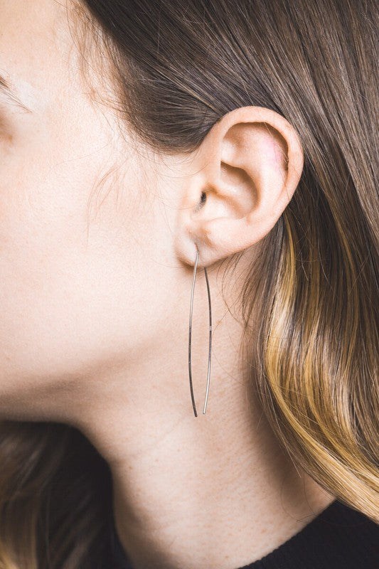 WW | Arc Threader Earrings