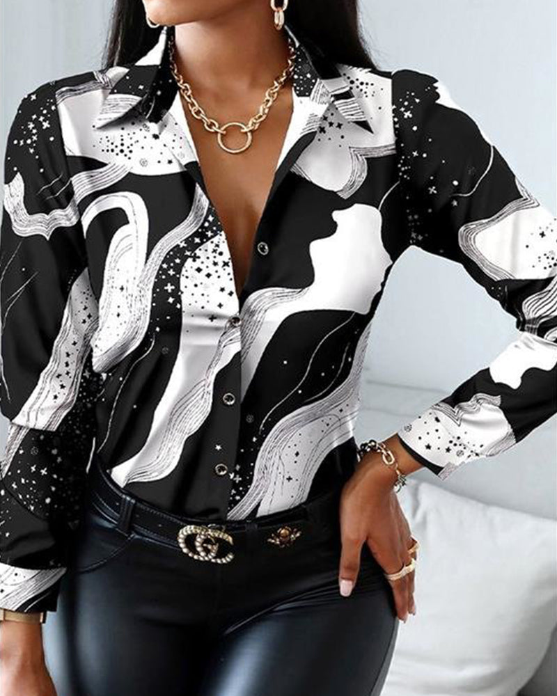 WW | Black and White Blouse
