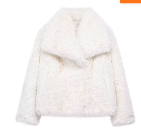 WW | Fluffy Faux Fur Jacket For Women