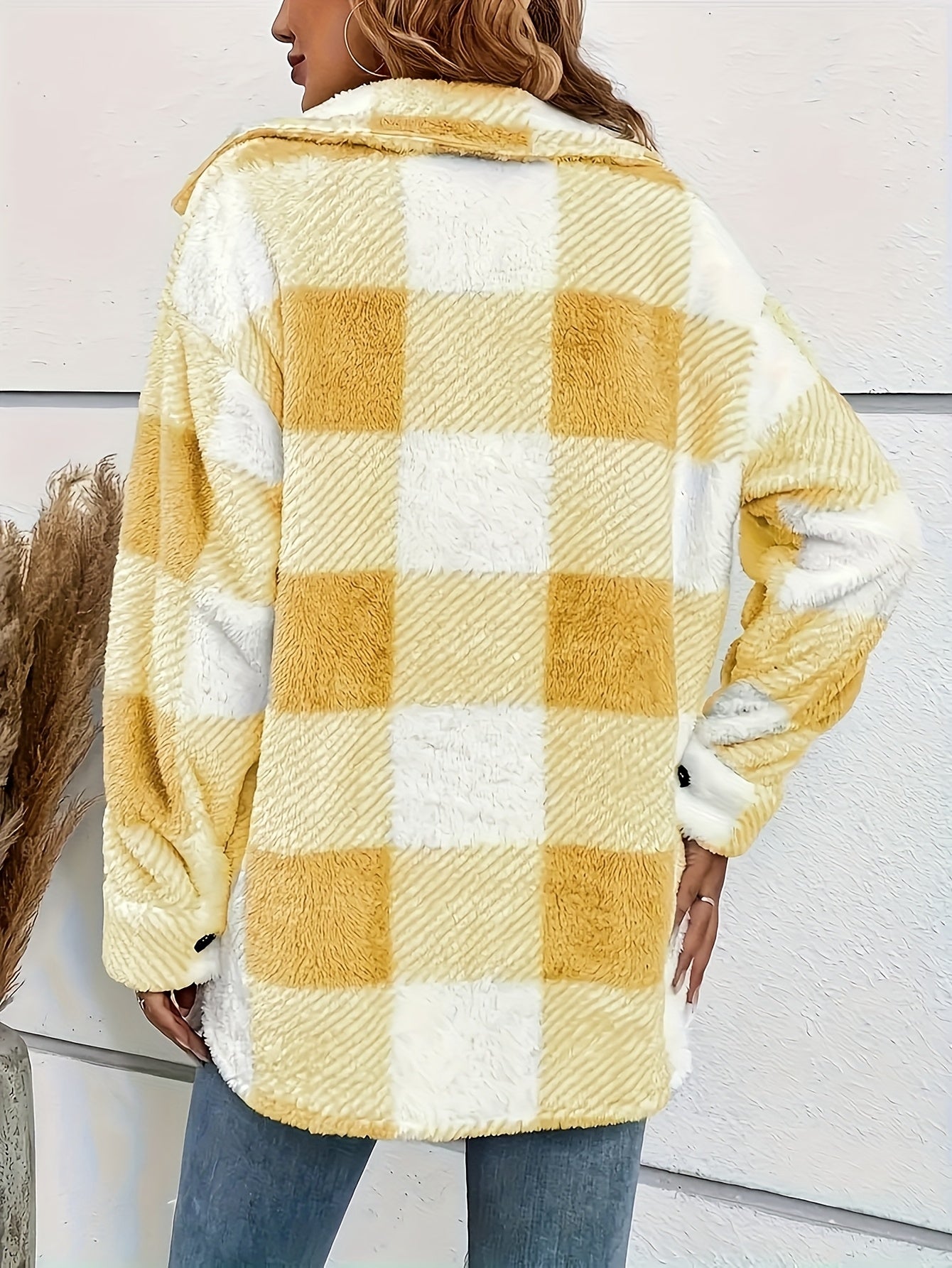 WW | Plaid jacket with a soft texture