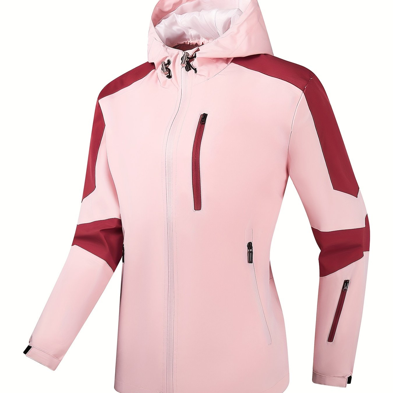 WW | Sportliche Damen Outdoorjacke mit Kapuze und Taschen mit Reißverschluss