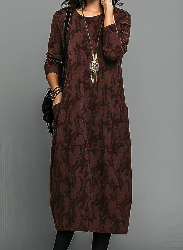 WW | Casual Round Neck Winter Dress