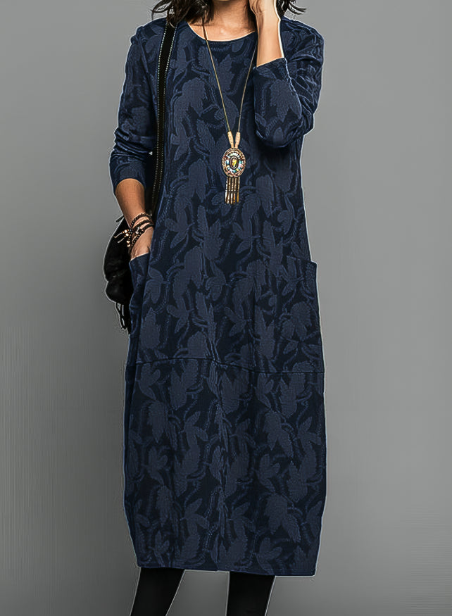 WW | Casual Round Neck Winter Dress