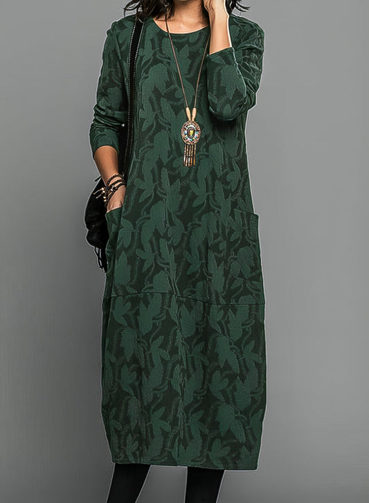 WW | Casual Round Neck Winter Dress