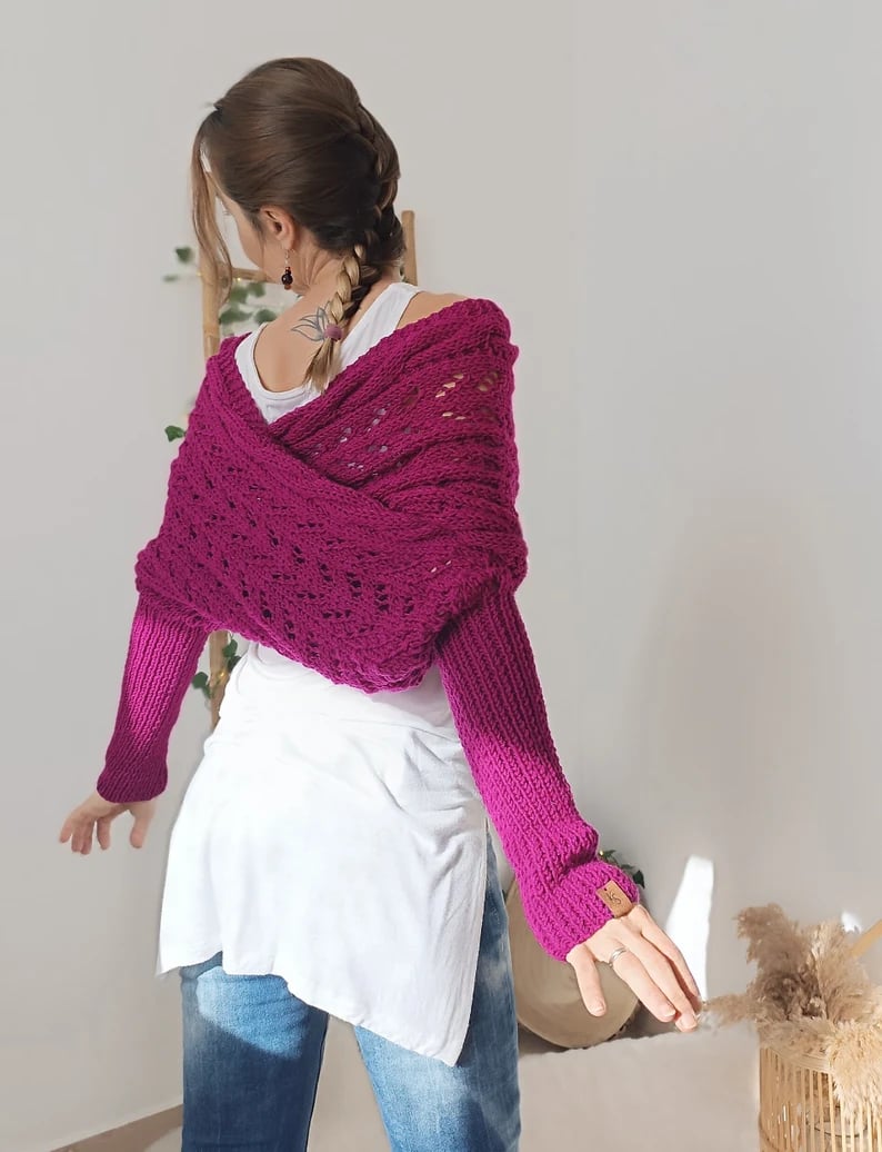 WW | Scarf - elegant women's woven wrap