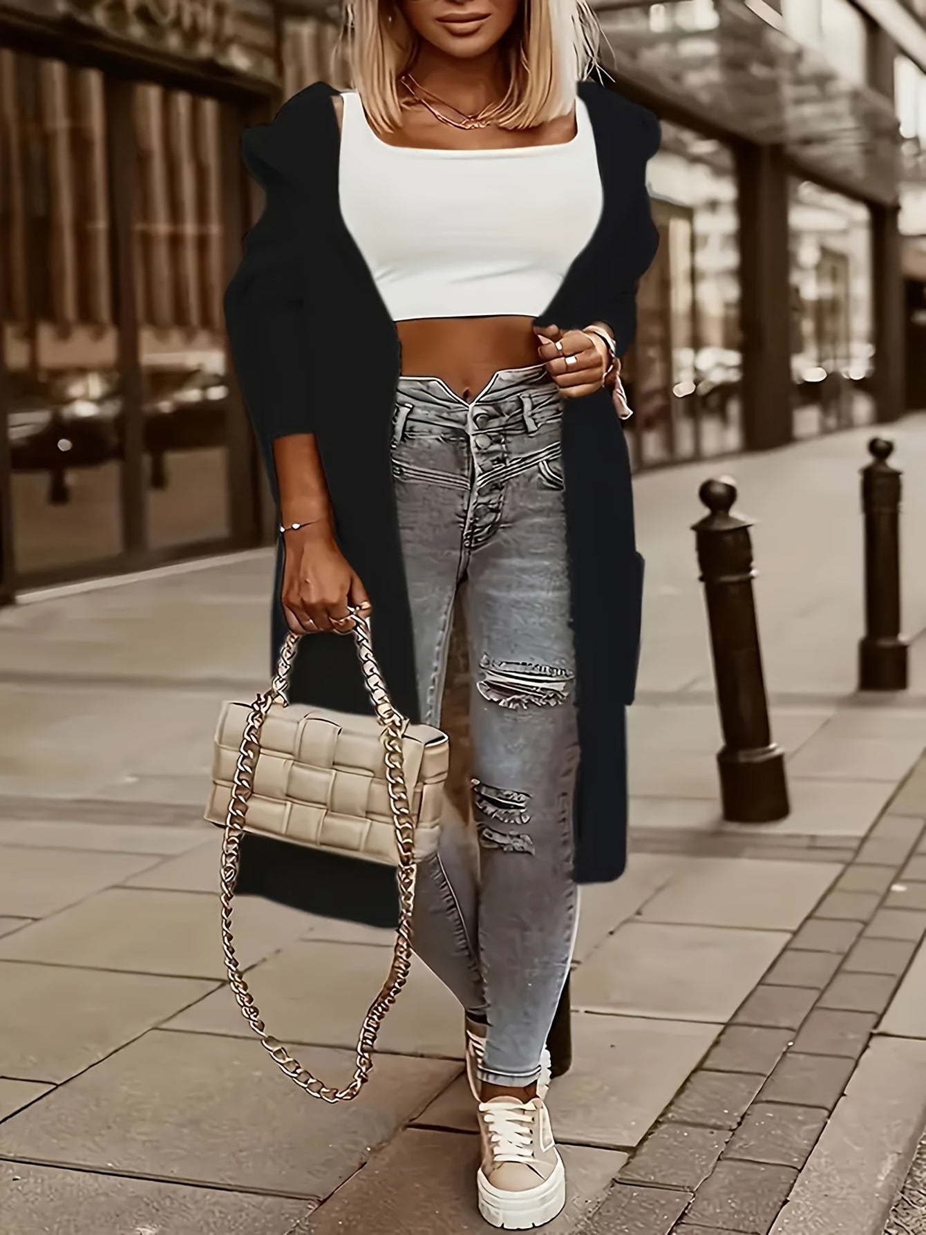 WW | Women's Hooded Cashmere Knit Cardigan - Ideal for Everyday Wear