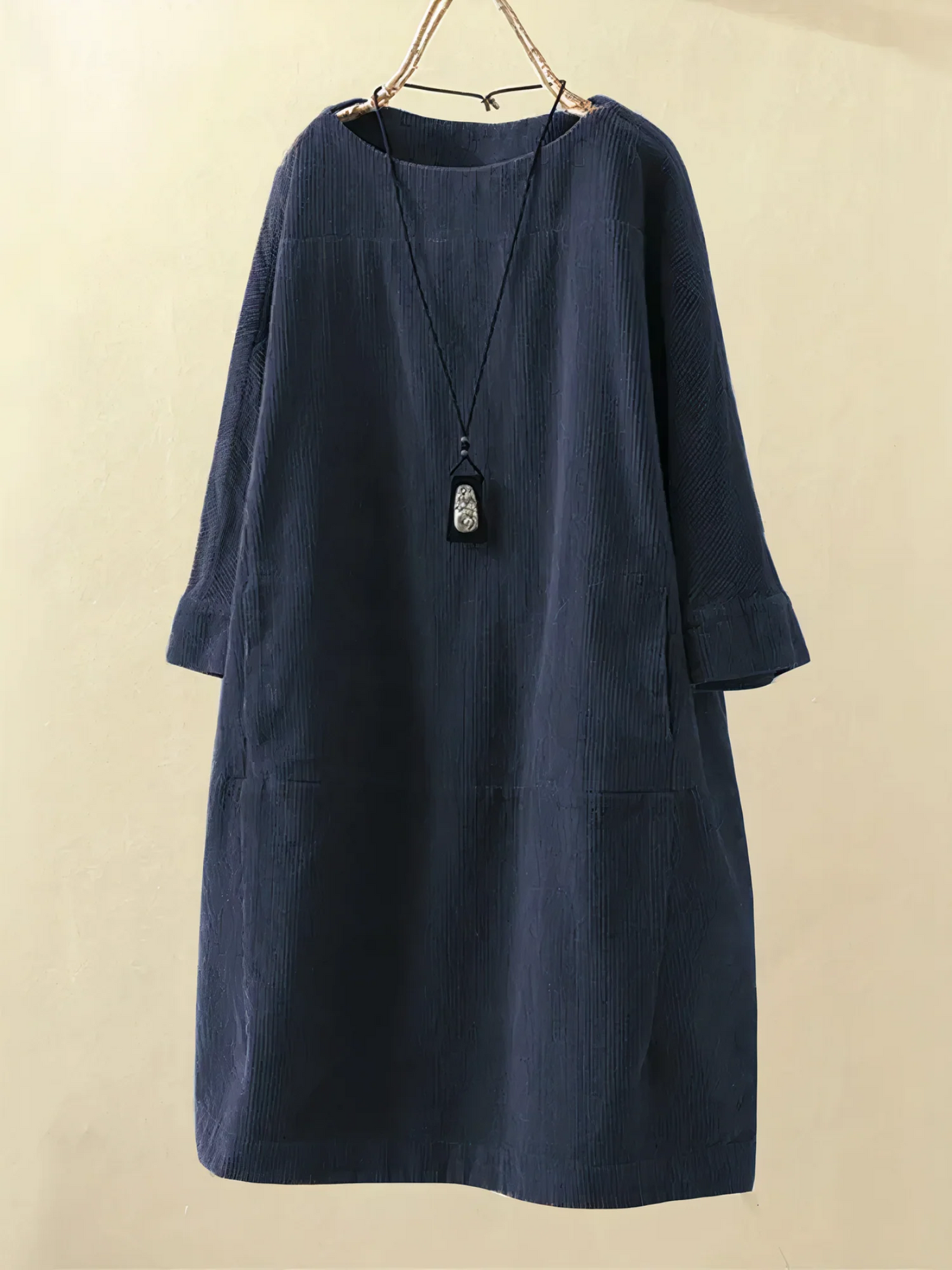 Emma - Long women's dress with side pockets