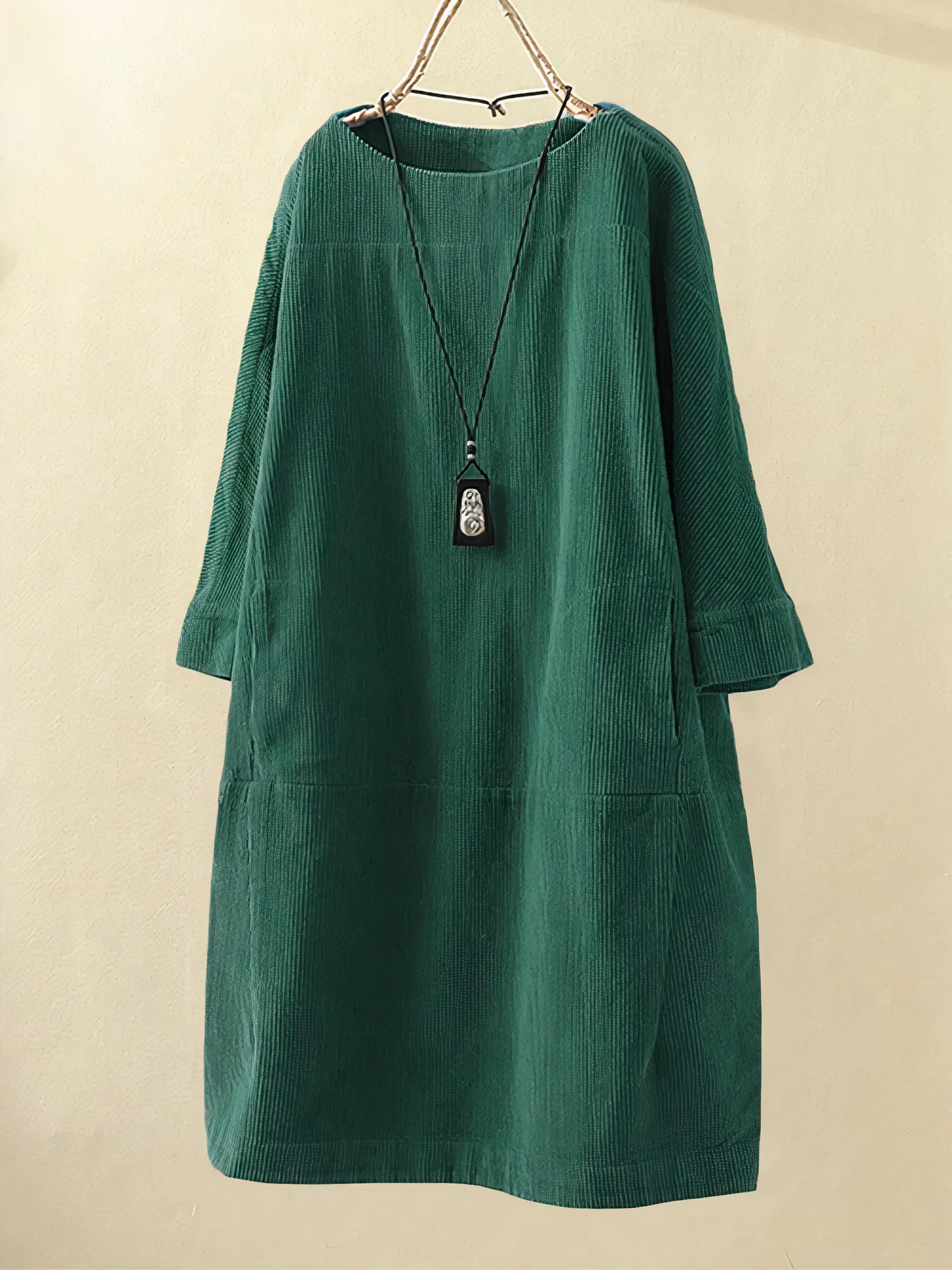 Emma - Long women's dress with side pockets