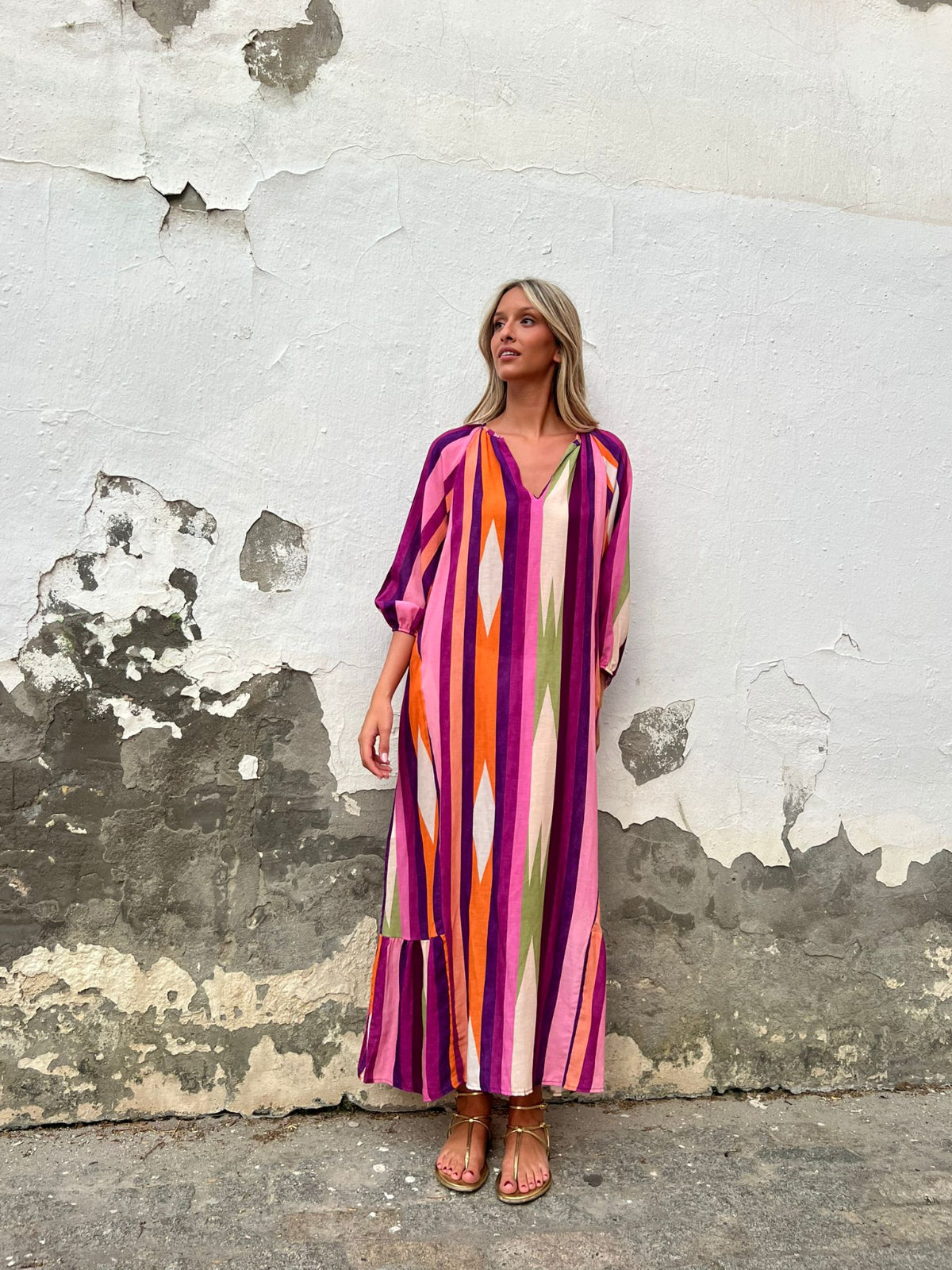 LUNARA™ | Pink Mykonos Dress