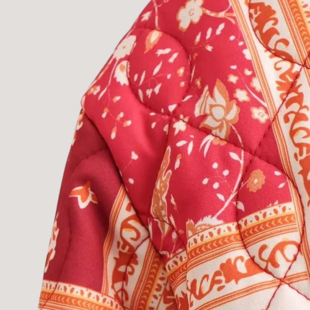 WW | Women's Lightweight Summer Quilted Jacket – Printed Boho Style
