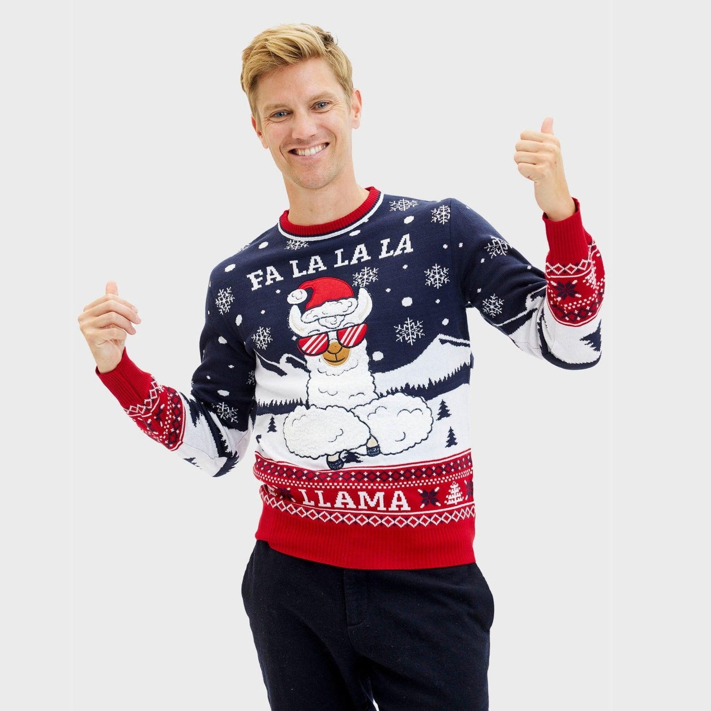WW | Fa La La La Llama Pullover - Herren