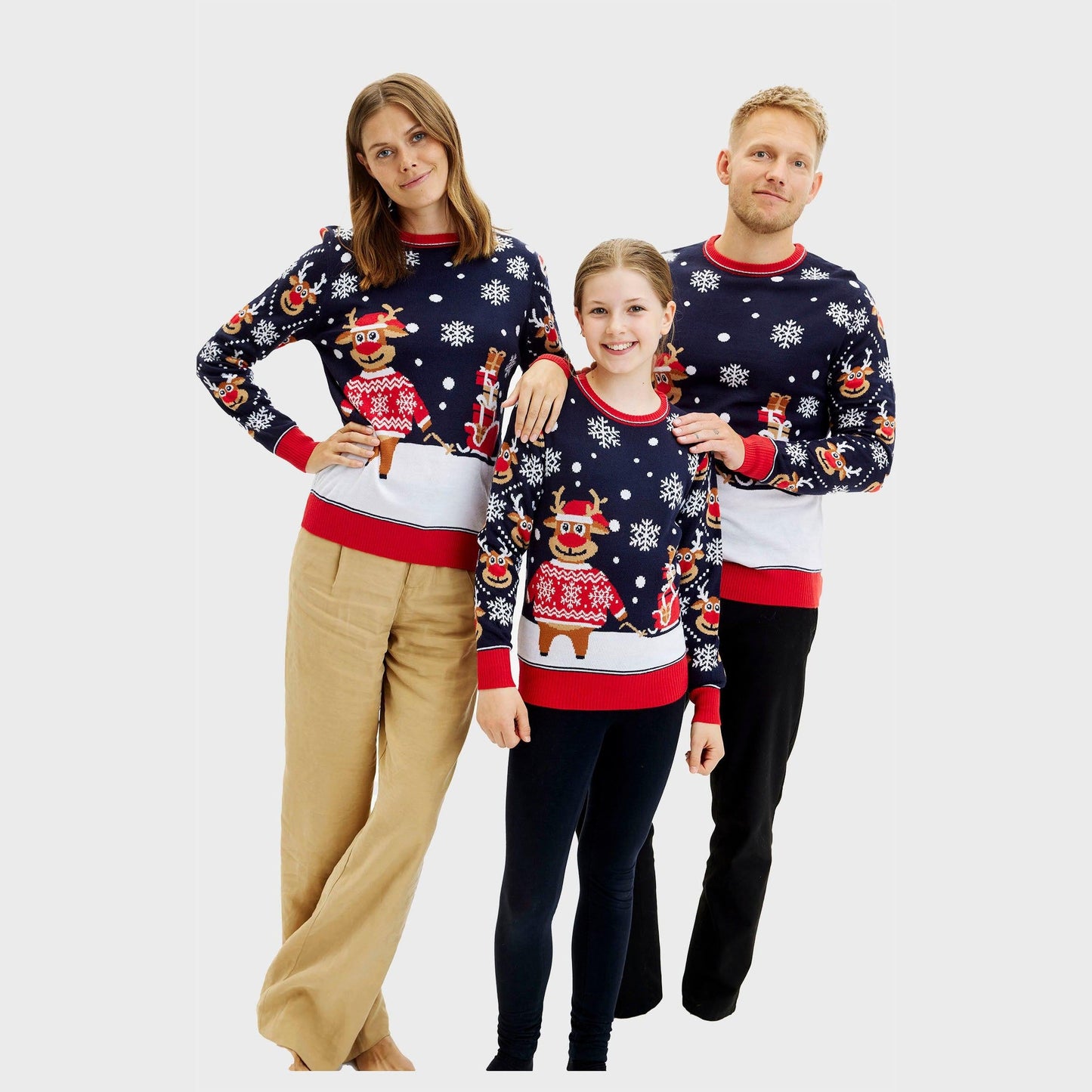WW | Der Bringing Christmas Gifts Weihnachtspullover - Damen