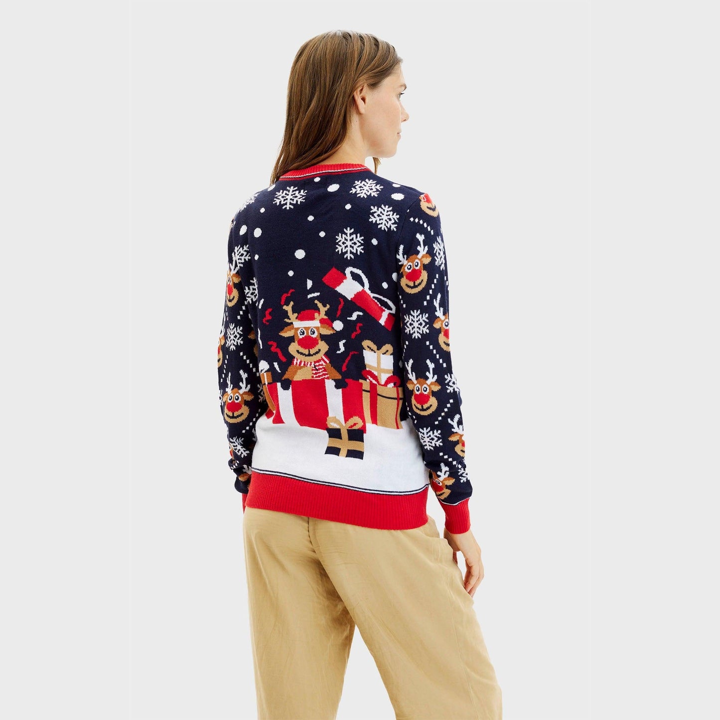 WW | Der Bringing Christmas Gifts Weihnachtspullover - Damen