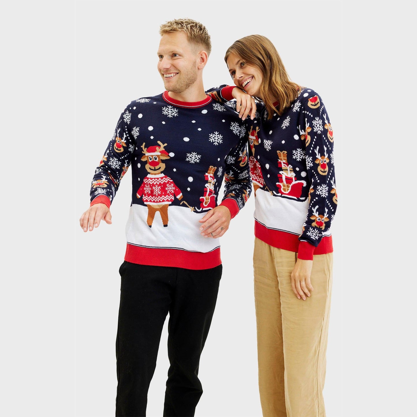 WW | Der Bringing Christmas Gifts Weihnachts-Pullover - Herren