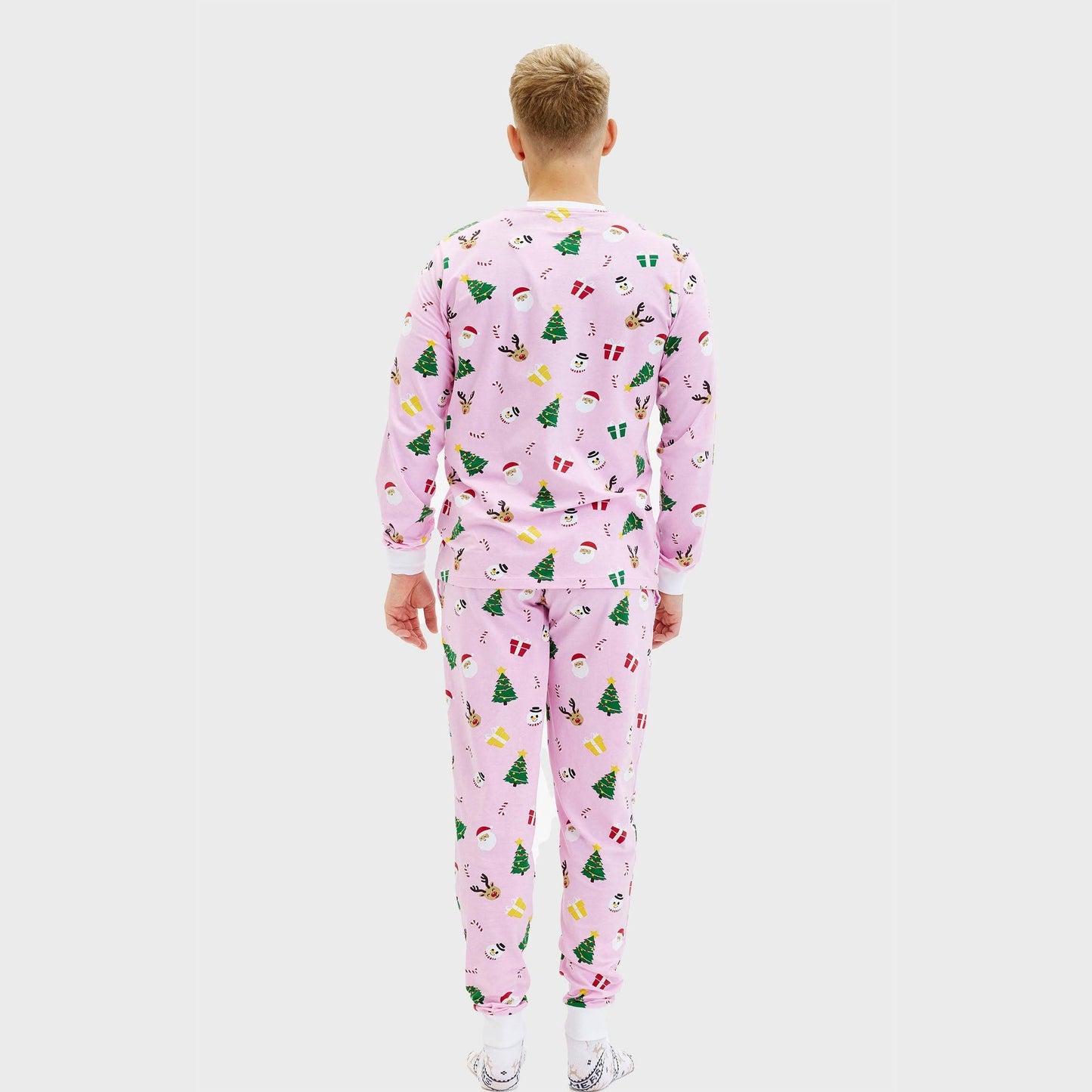 WW | Die pinkfarbene Weihnachts-Pyjama - Herren