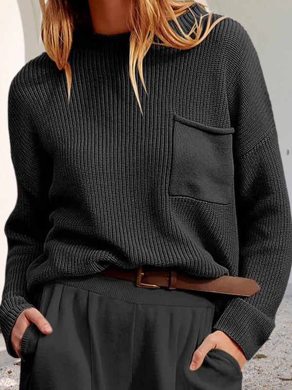 WW | Cozy, relaxed knit sweater with pockets