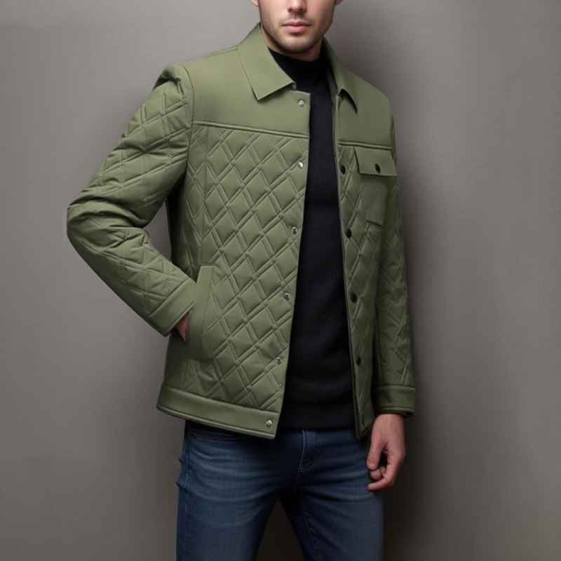 WW | Steppjacke Leichte Polsterung Diamantmuster Bequem Und Stilvoll