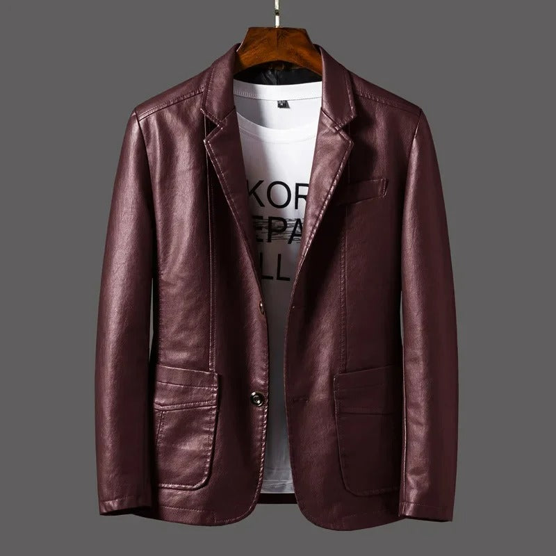 WW | Classic leather jacket for men