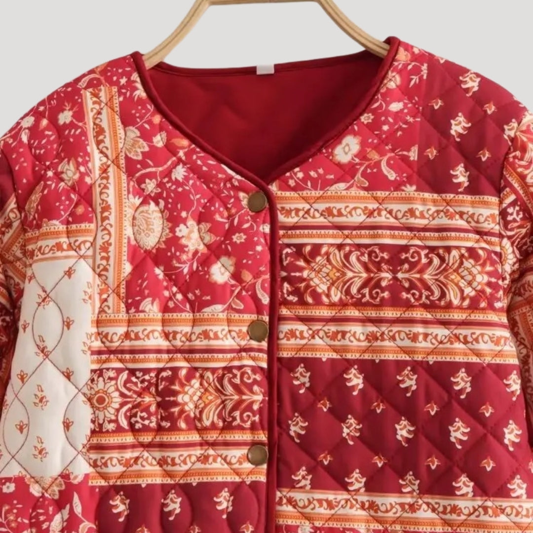 WW | Women's Lightweight Summer Quilted Jacket – Printed Boho Style