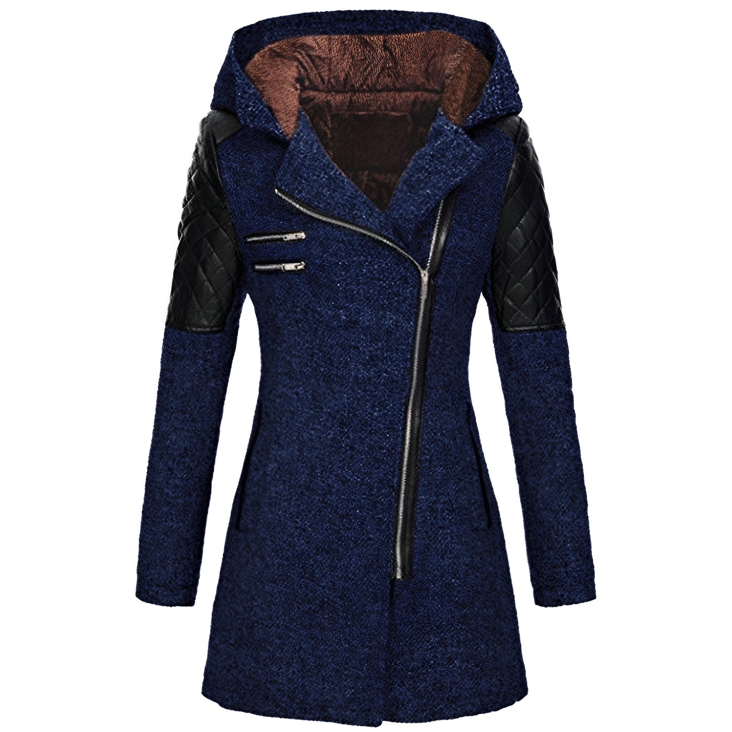 WW | Winterlicher Woll|Trenchcoat Mit Kapuze