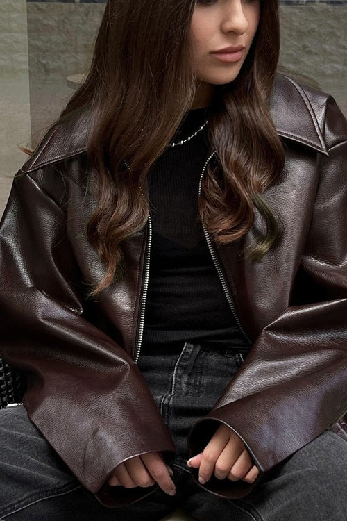 WW | PU-Leder Bikerjacke