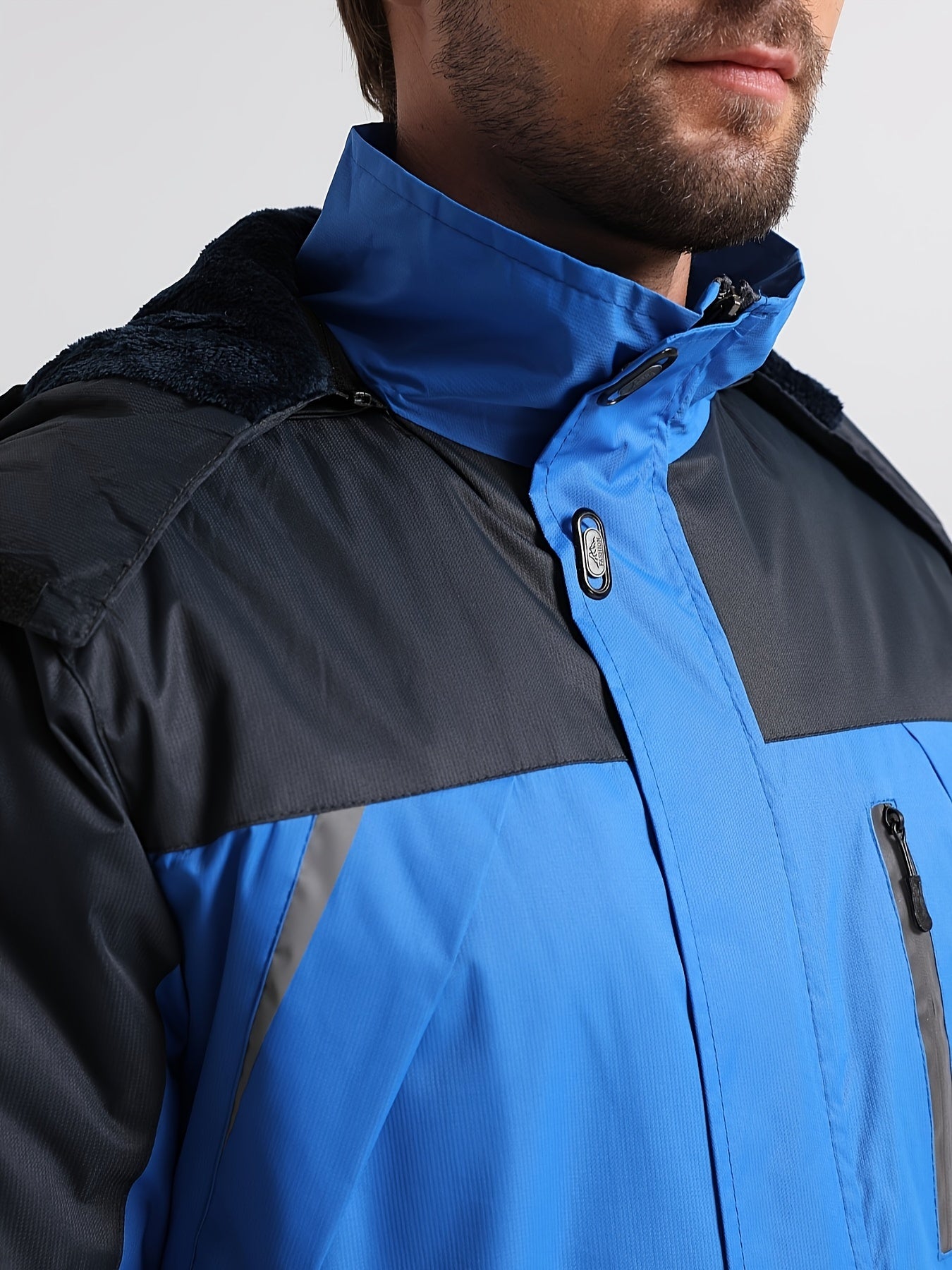 WW | Water-Repellent Fleece-Lined Men's Winter Jacket - Perfect for Outdoor Activities