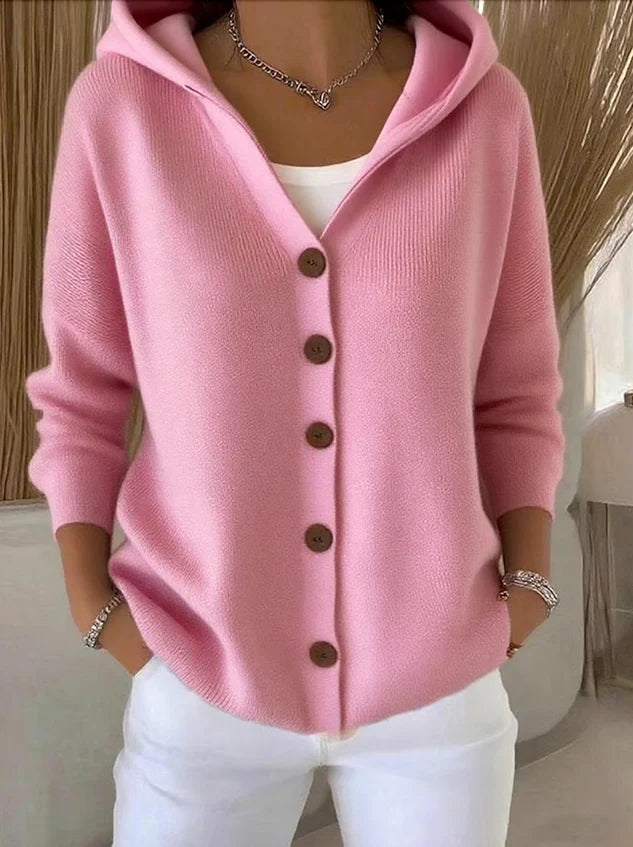 WW | Cozy women's cotton cardigan with long sleeves
