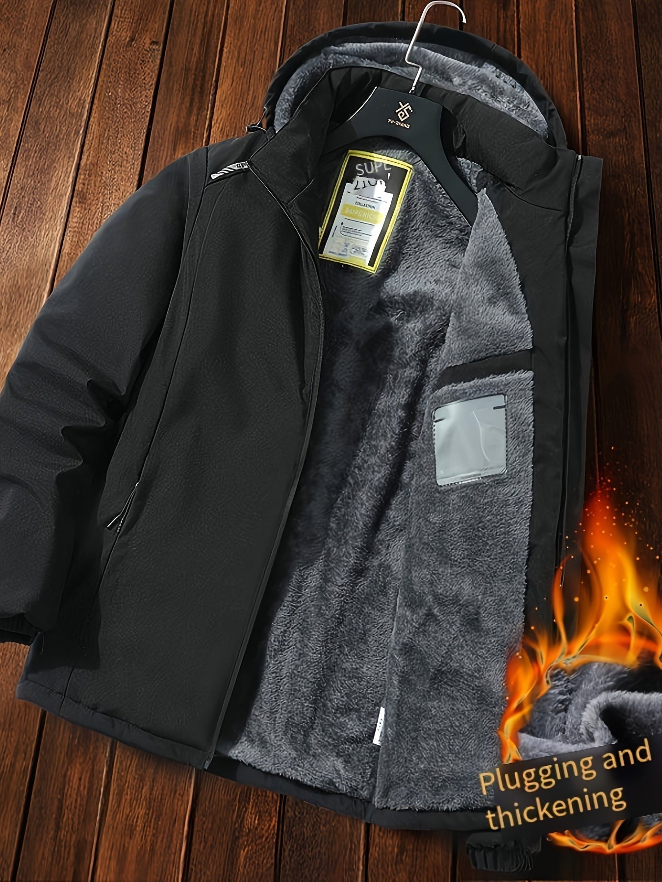 WW | Men's Hooded Winter Jacket - Ideal for Winter