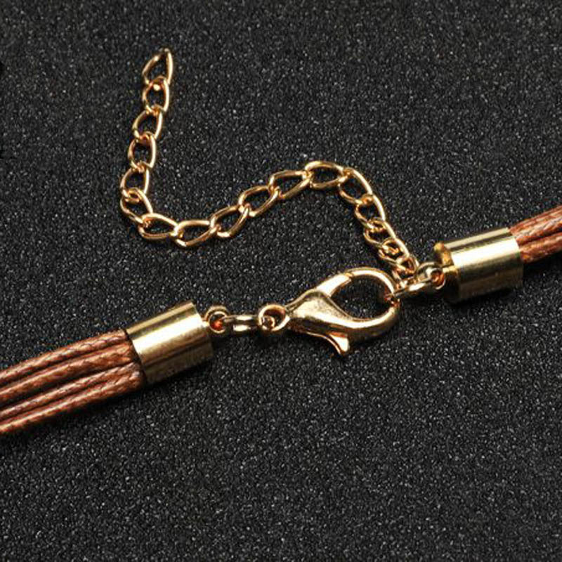 WW | Golden Feather Necklace In Bohemian Style