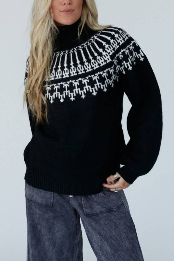 WW | Weihnachts Verdickte Rollkragen Langarm Gestrickter Pullover