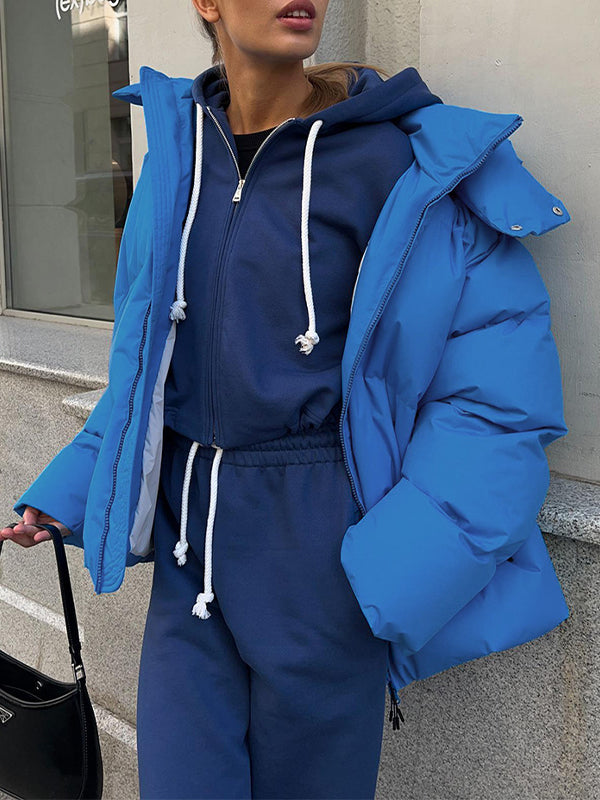 WW | Women's Warm Hooded Puffer Jacket