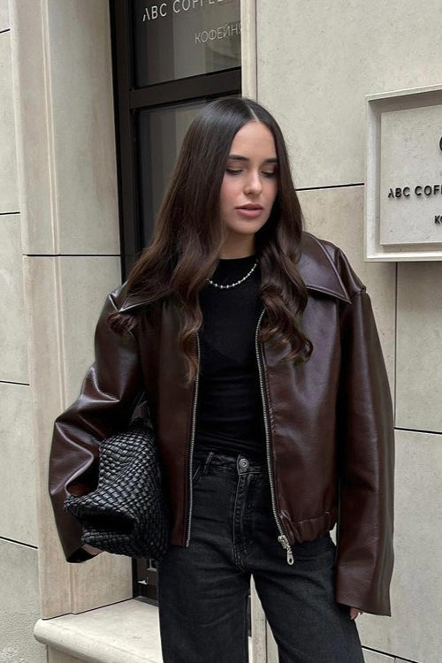 WW | PU-Leder Bikerjacke