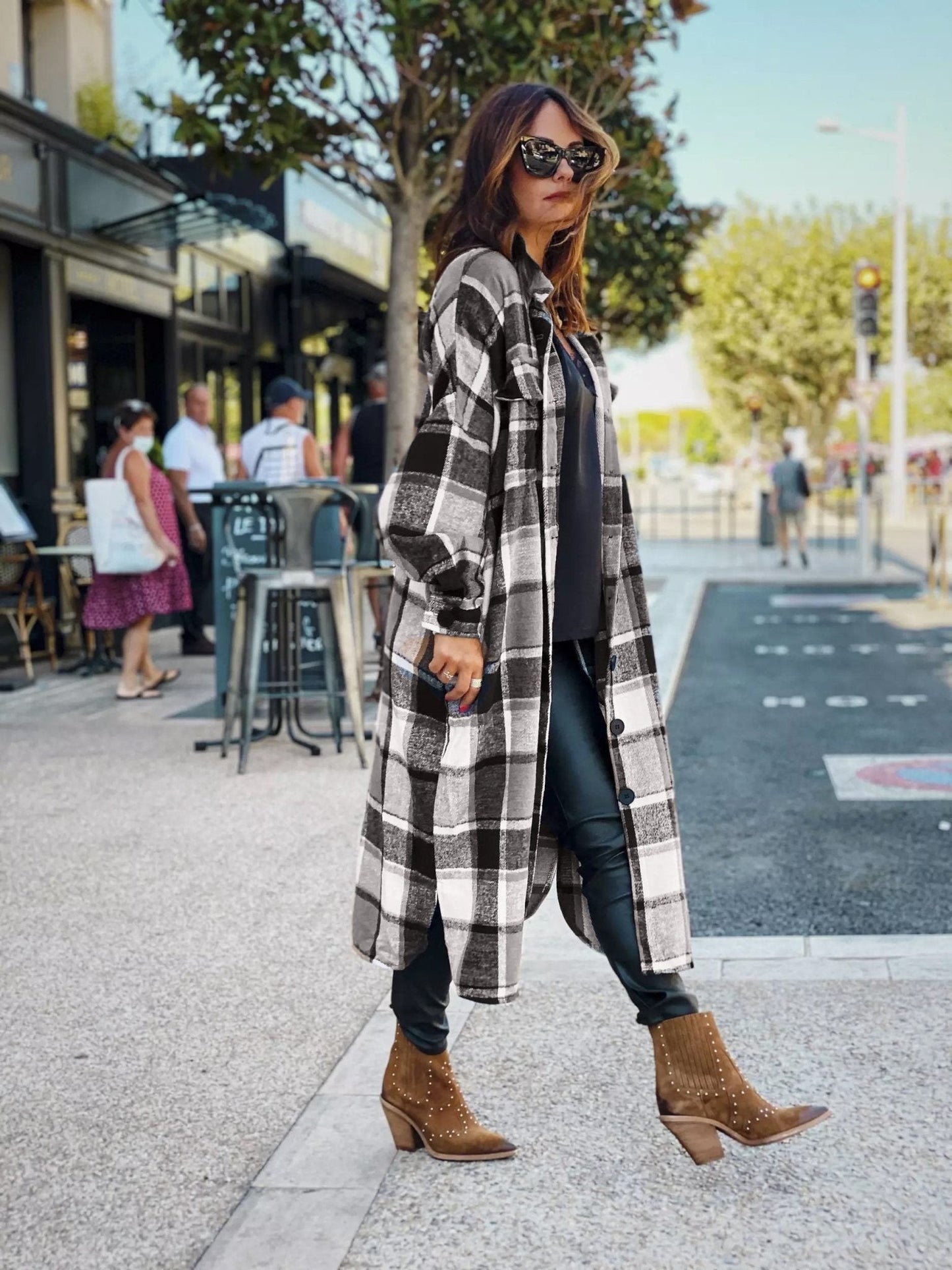 WW | Plaid Flanell Shacket - Oversized Button-Up Mantel - Gemütlich & Trendy - Herbst & Winter Schichtung